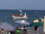 Dive boat Agua Amarga beach
